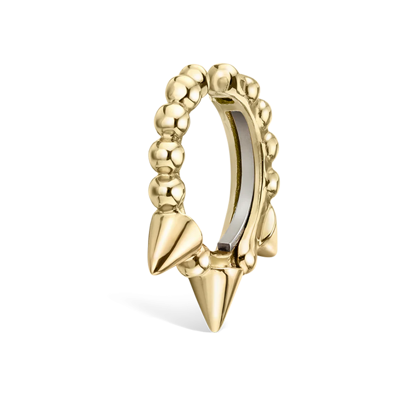 Granulated Triple Short Spike Tash Cuff Earring - Image 16