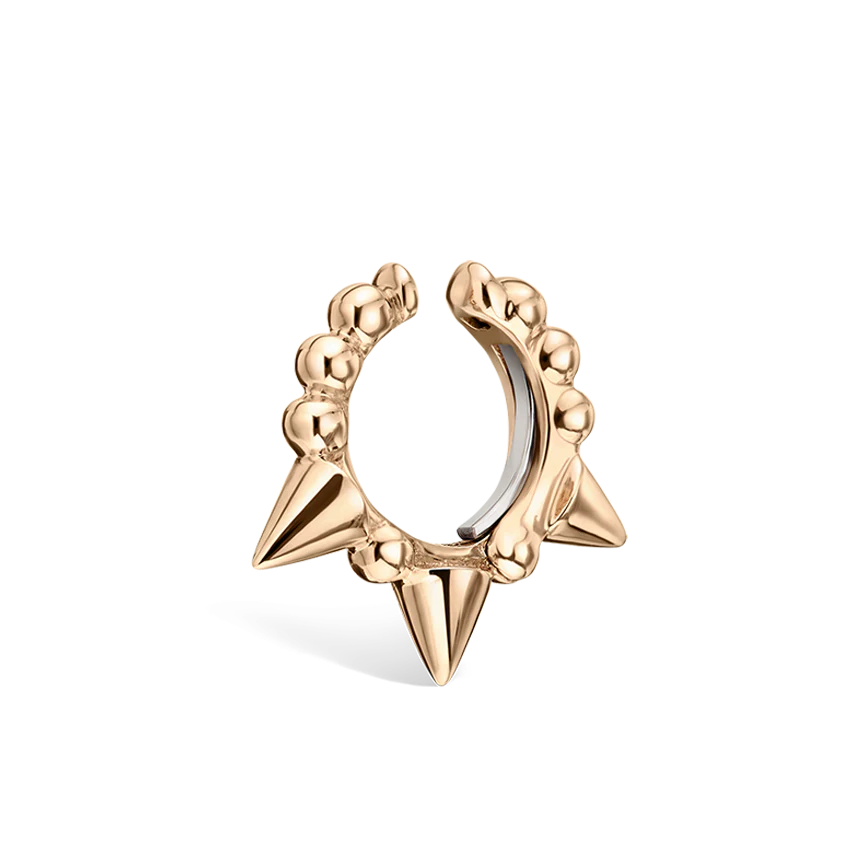 Granulated Triple Short Spike Tash Cuff Earring - Image 18