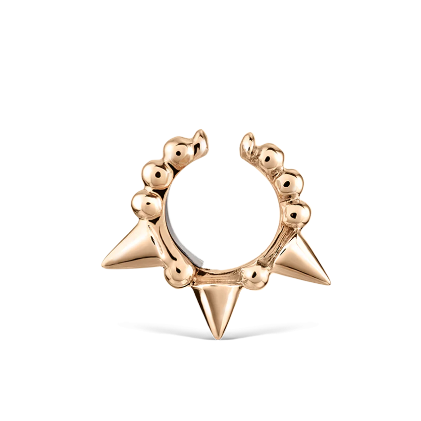 Granulated Triple Short Spike Tash Cuff Earring - Image 19
