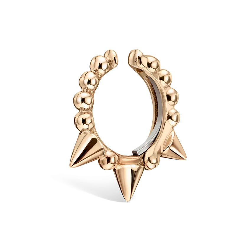 Granulated Triple Short Spike Tash Cuff Earring - Image 22
