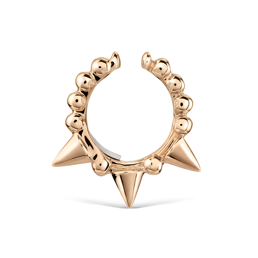 Granulated Triple Short Spike Tash Cuff Earring - Image 23