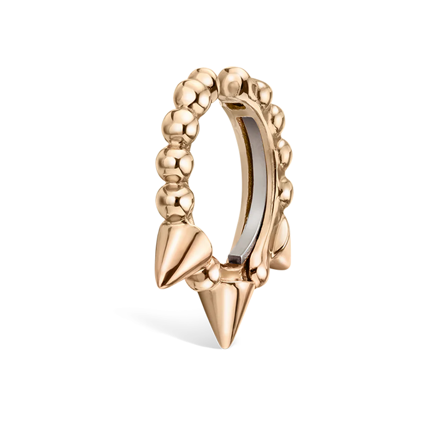 Granulated Triple Short Spike Tash Cuff Earring - Image 24