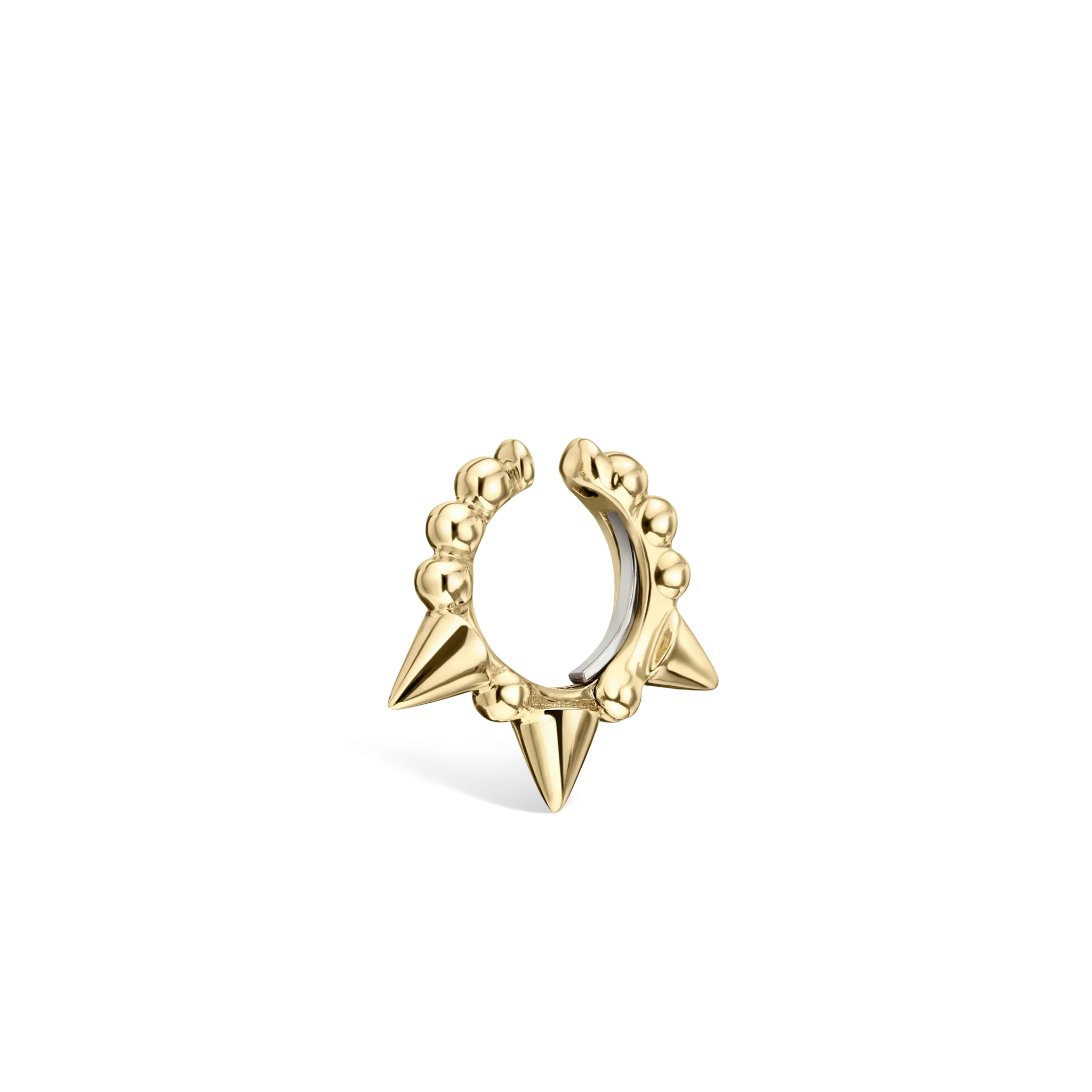 Granulated Triple Short Spike Tash Cuff Earring - Image 28