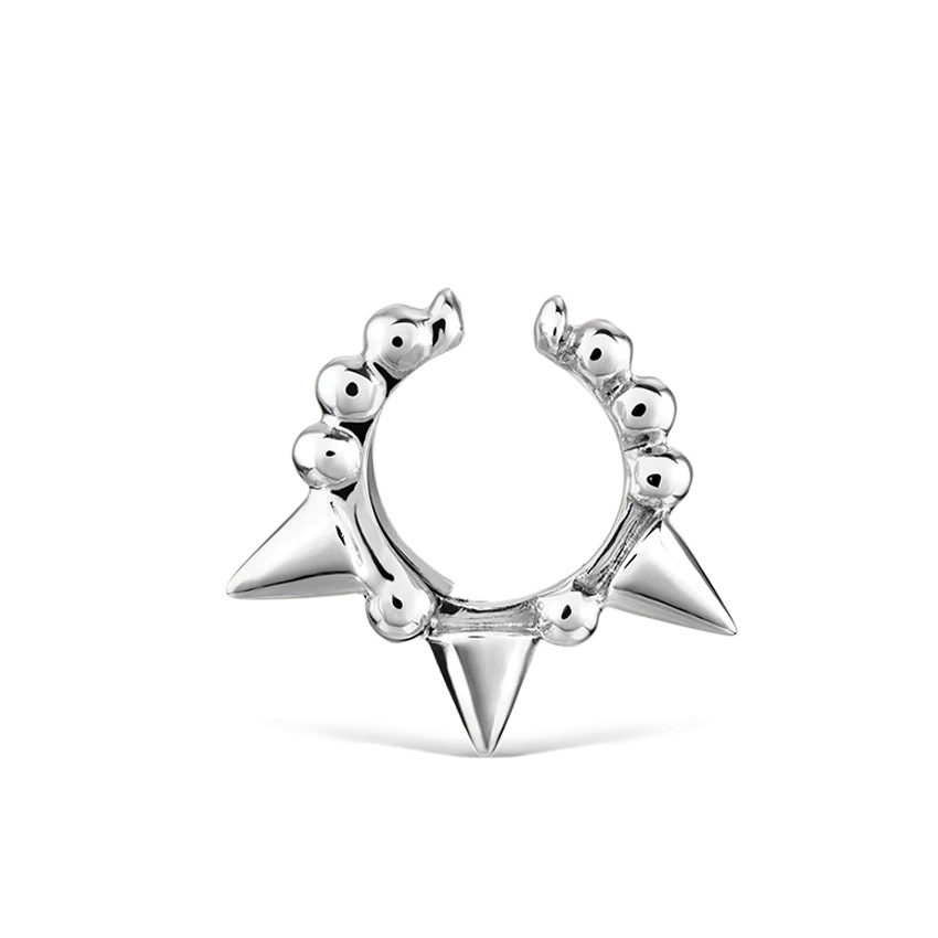 Granulated Triple Short Spike Tash Cuff Earring - Image 3
