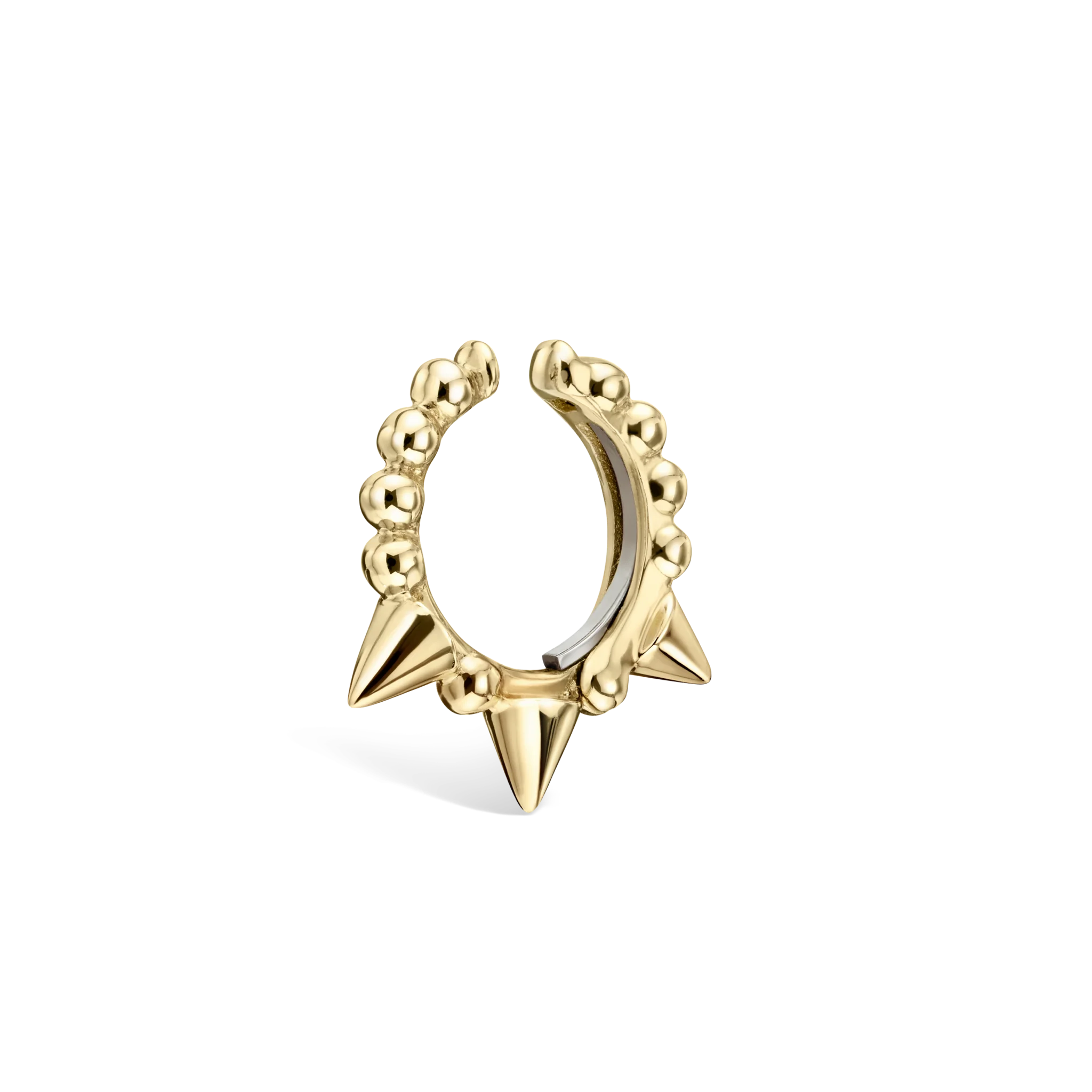 Granulated Triple Short Spike Tash Cuff Earring - Image 31