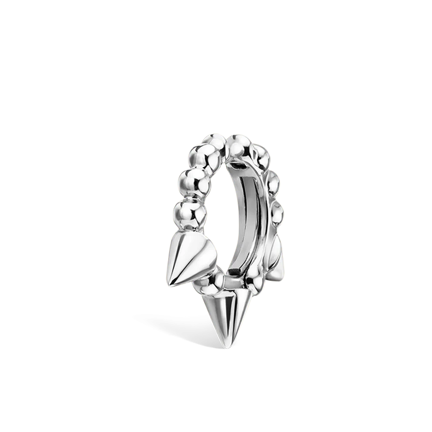 Granulated Triple Short Spike Tash Cuff Earring - Image 4