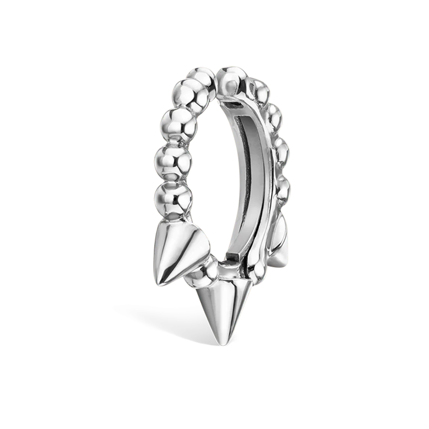 Granulated Triple Short Spike Tash Cuff Earring - Image 8
