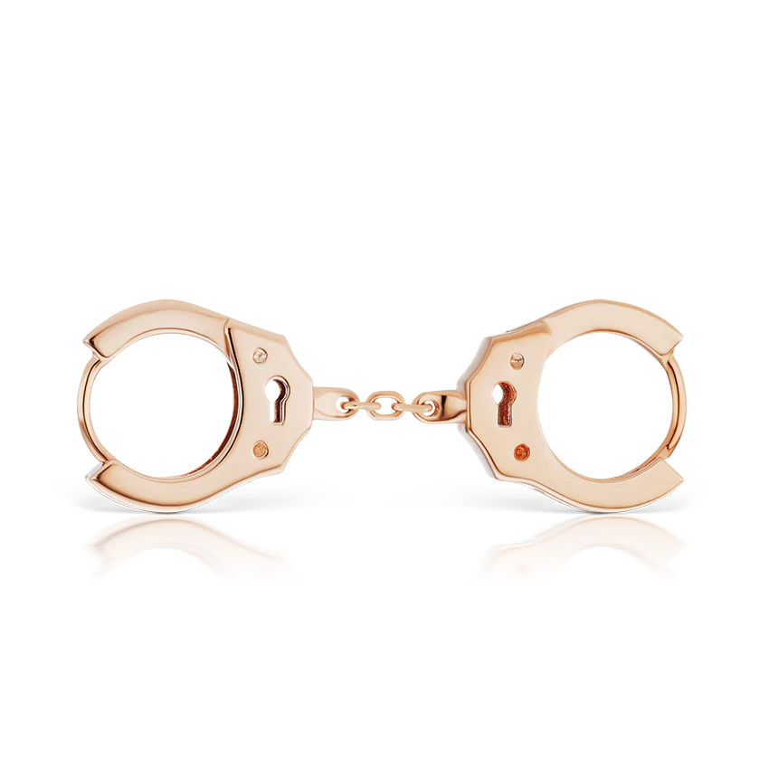 Handcuff Hoop Earring with Short Chain - Image 16