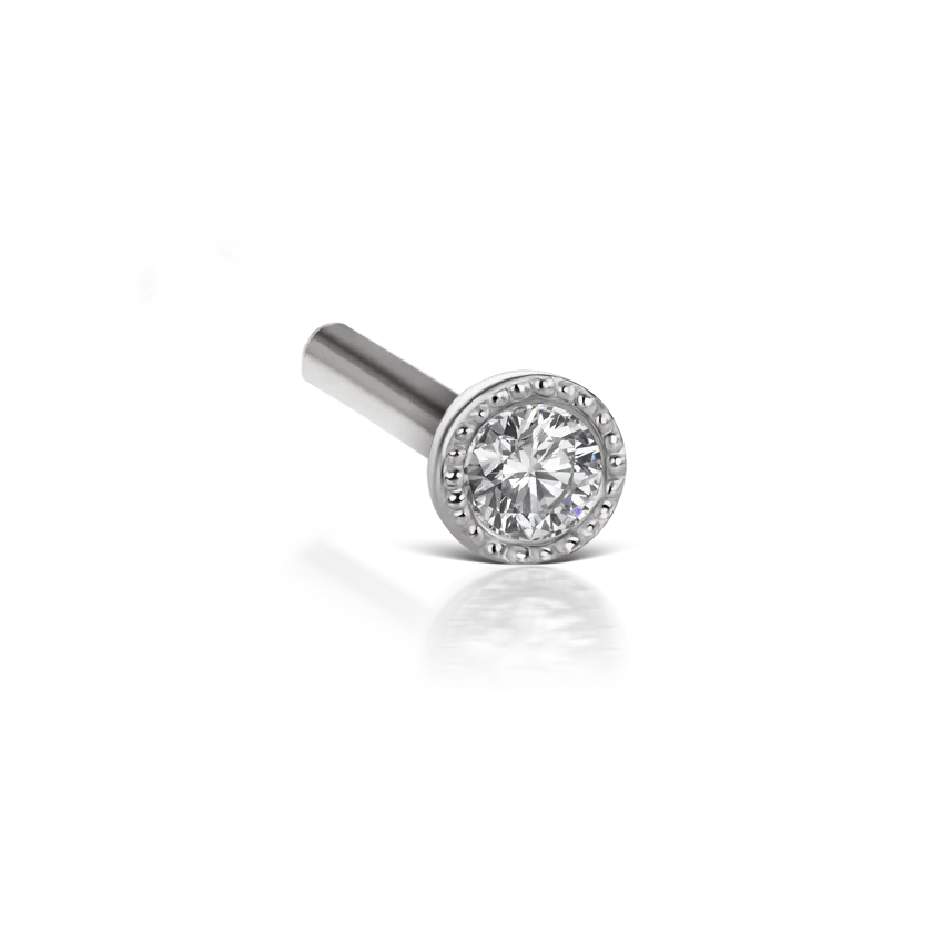 Scalloped Set Diamond Tash Threaded Backing - Image 17