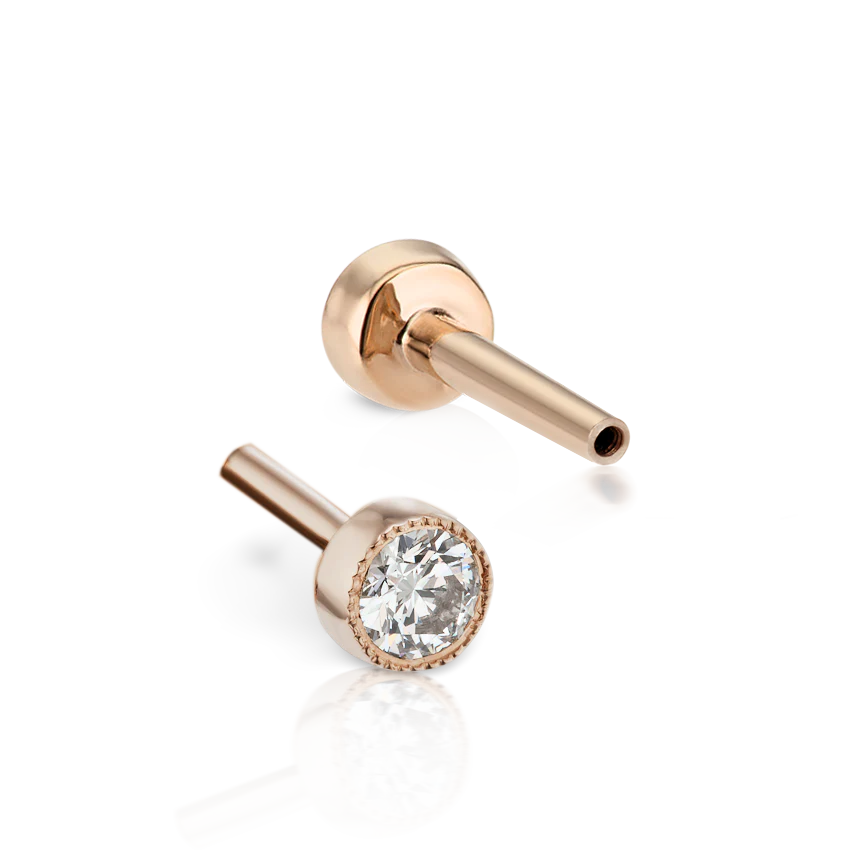 Scalloped Set Diamond Tash Threaded Backing - Image 56