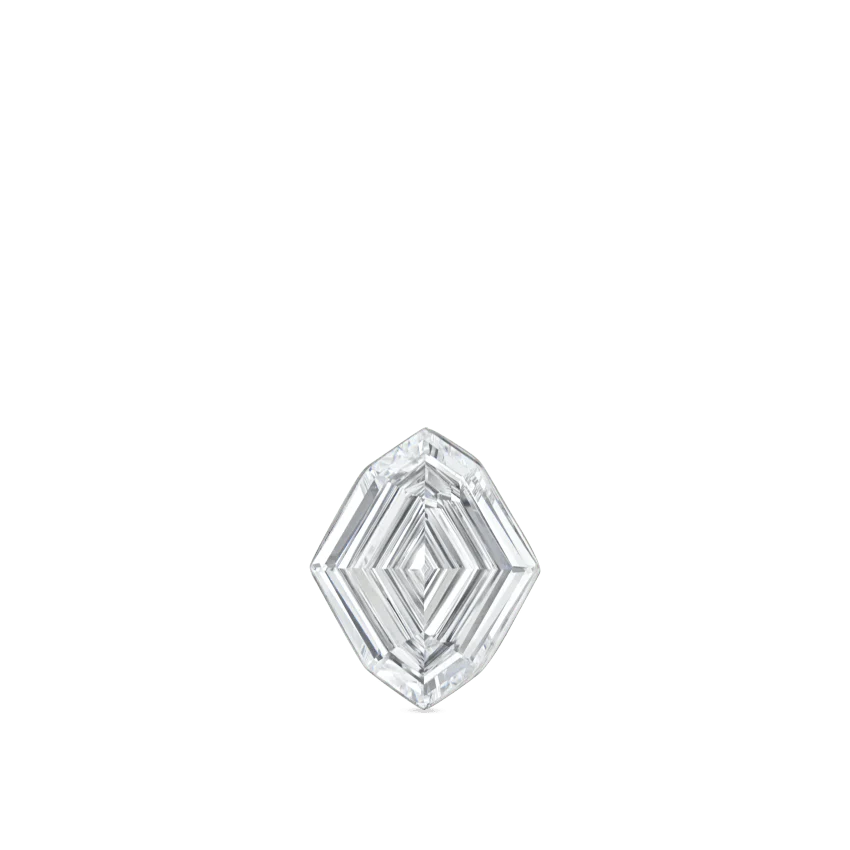 Invisible Set "Ace of Diamonds" Threaded Stud Earring With Titanium Backing - Image 3