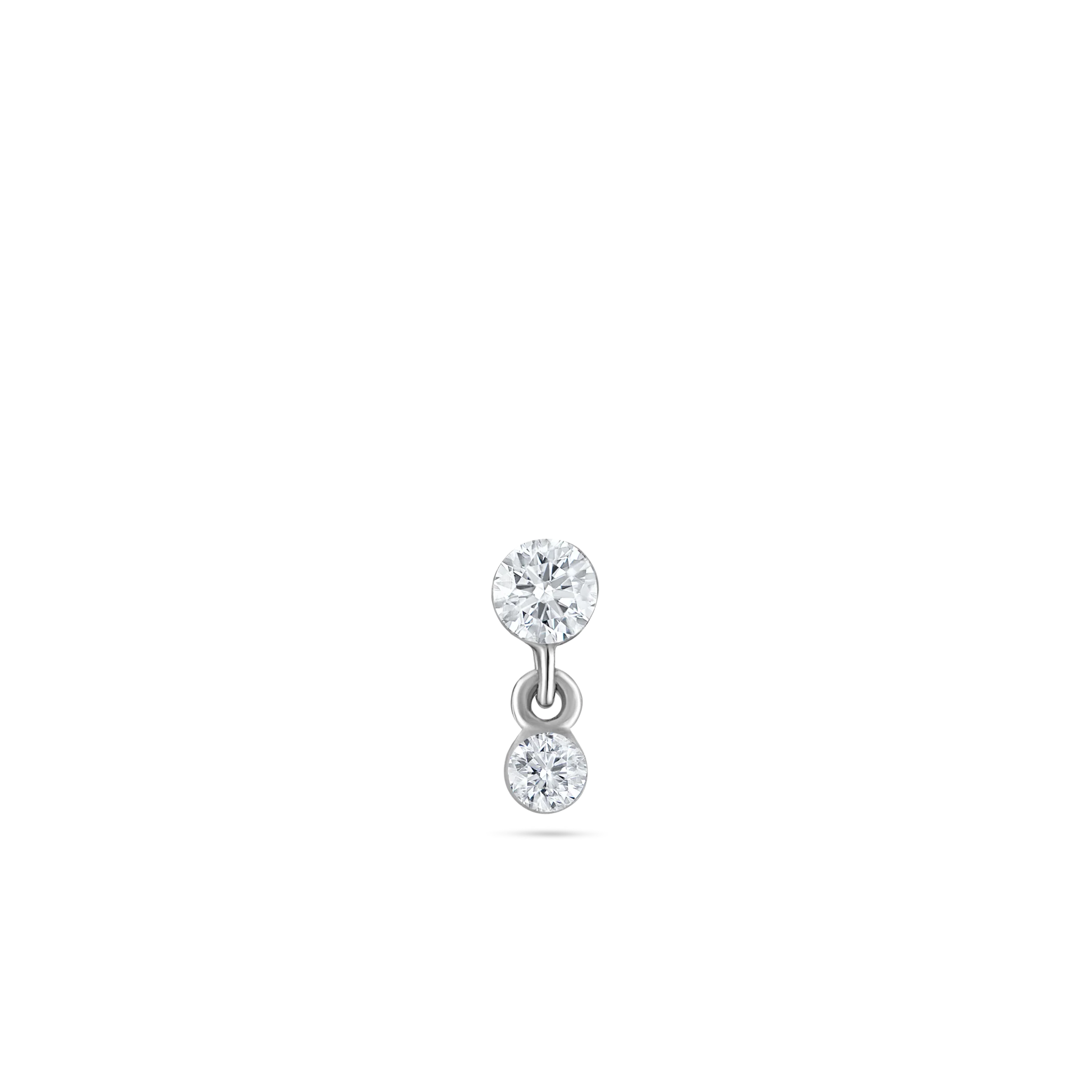 Invisible Set Diamond Dangle Stud Earring - Image 25