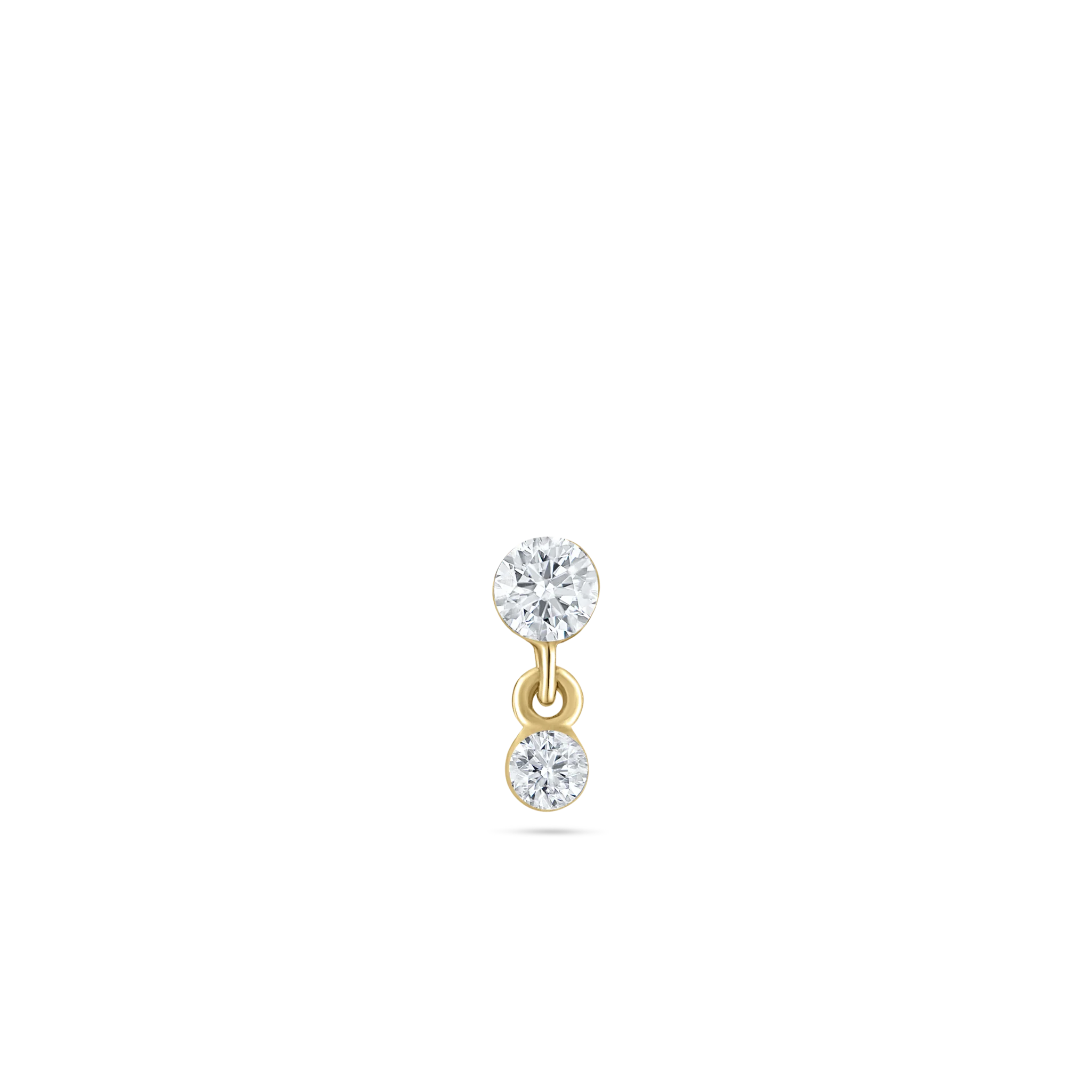 Invisible Set Diamond Dangle Stud Earring - Image 26