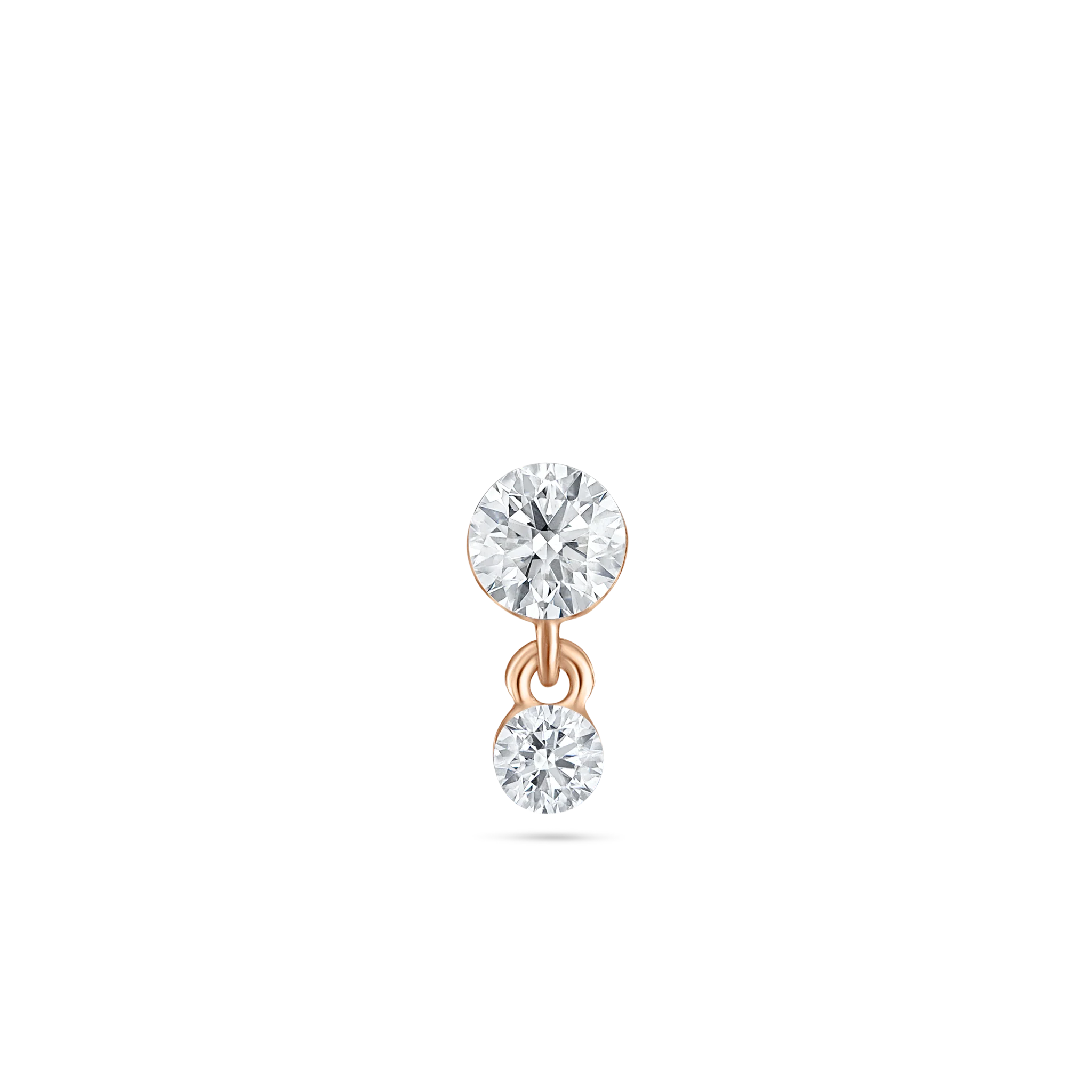 Invisible Set Diamond Dangle Stud Earring - Image 27