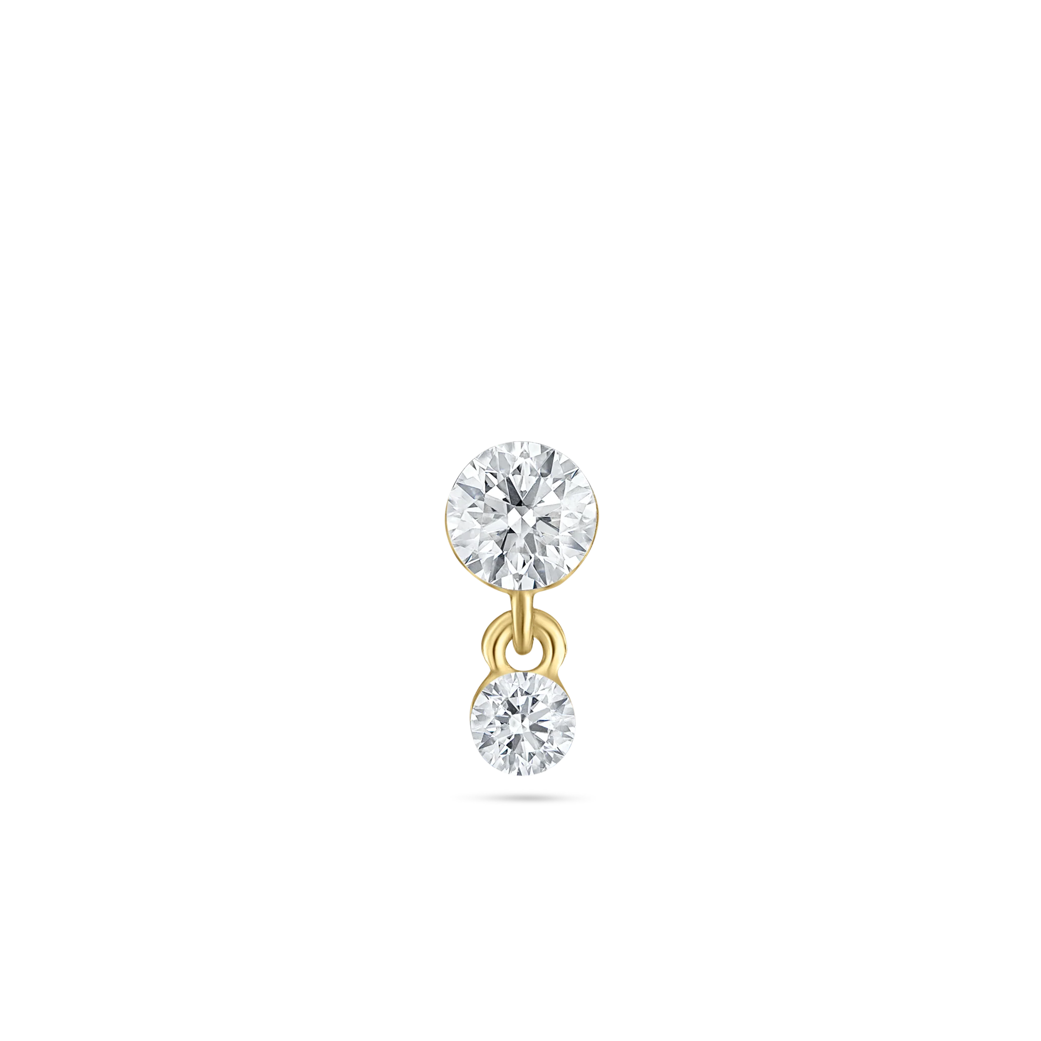 Invisible Set Diamond Dangle Stud Earring - Image 29