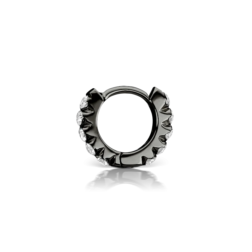 Invisible Set Diamond Eternity Hoop Earring - Image 111