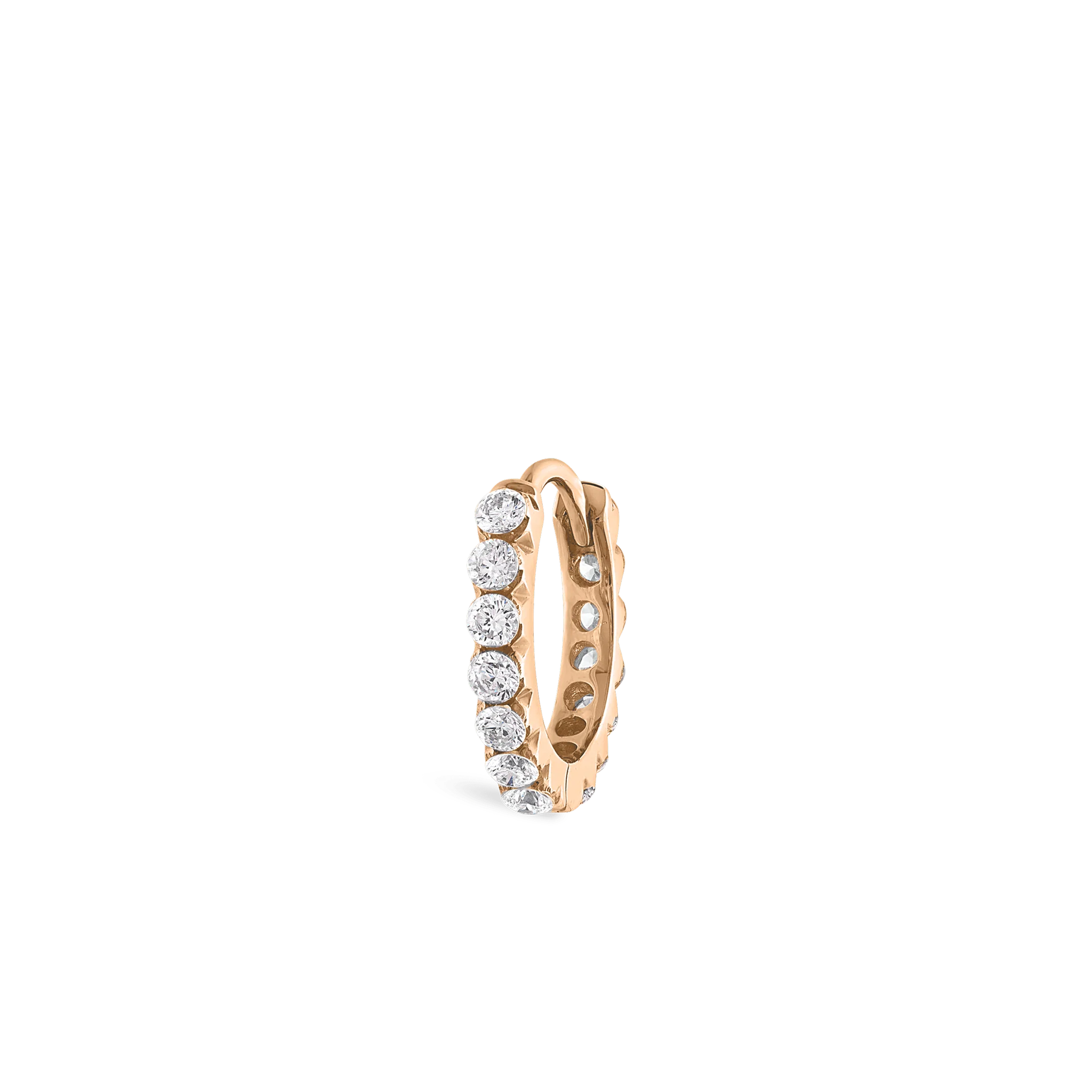 Invisible Set Diamond Eternity Hoop Earring - Image 122