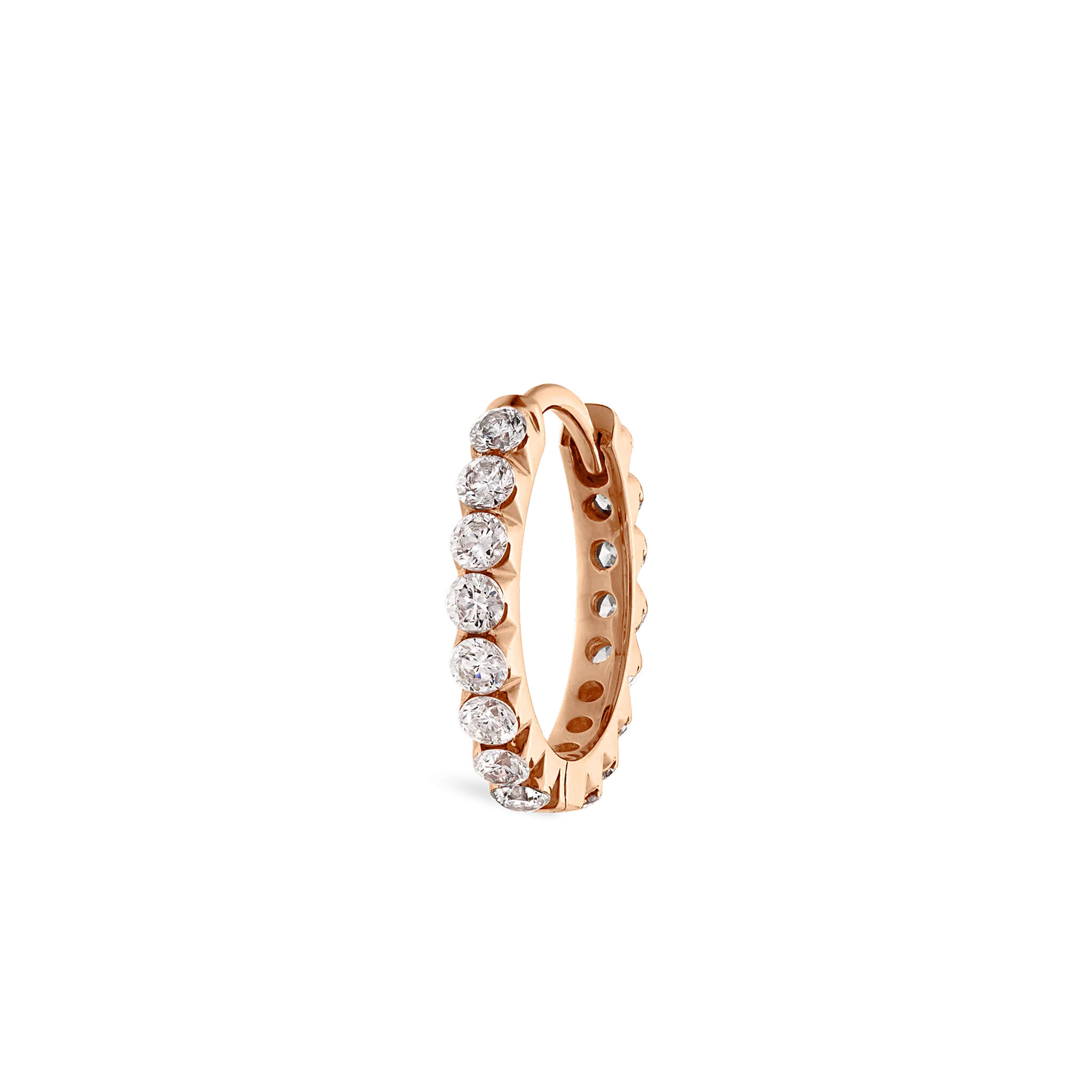Invisible Set Diamond Eternity Hoop Earring - Image 125
