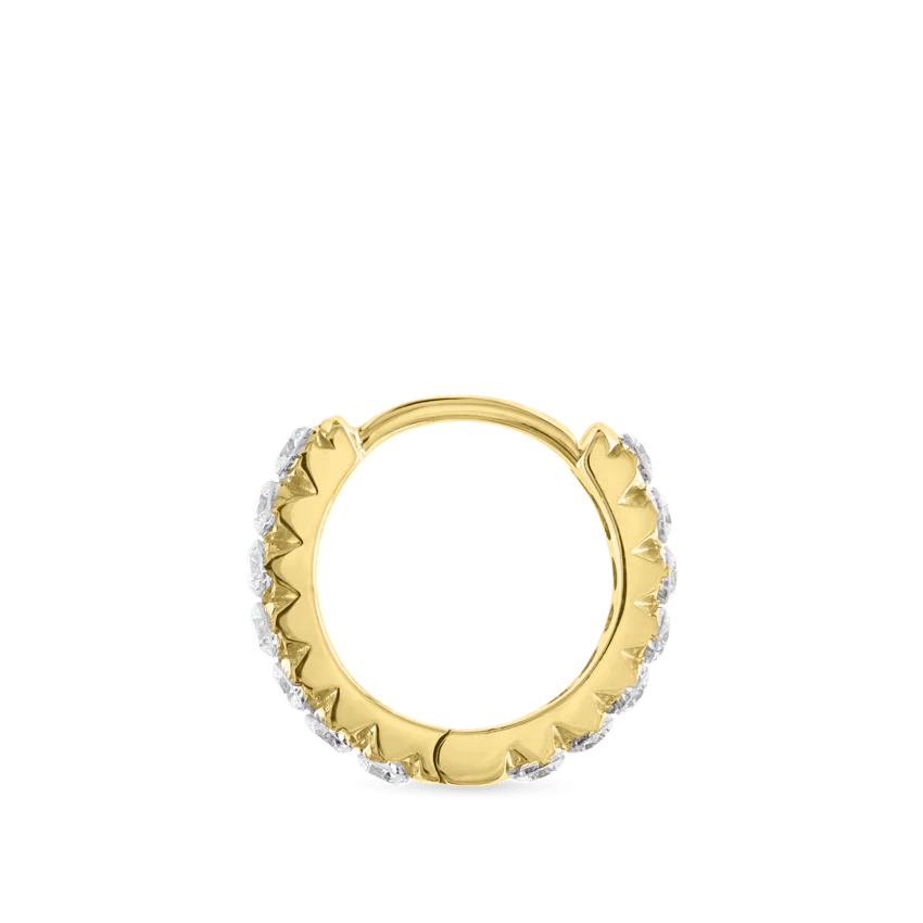 Invisible Set Diamond Eternity Hoop Earring - Image 41