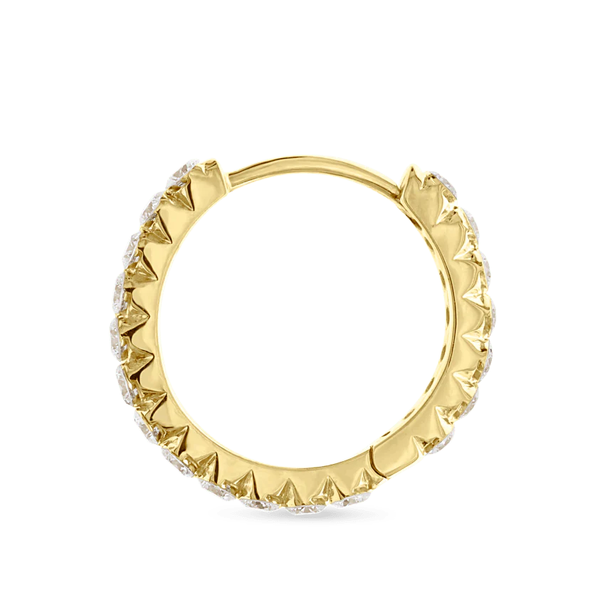 Invisible Set Diamond Eternity Hoop Earring - Image 60