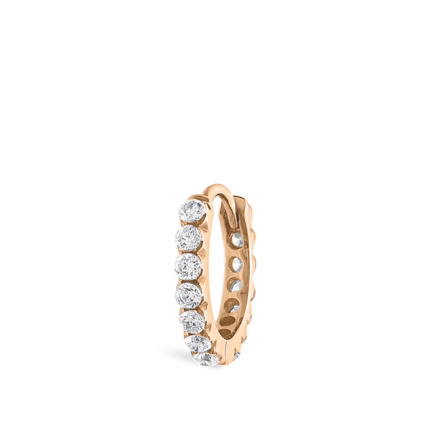 Invisible Set Diamond Eternity Hoop Earring - Image 68