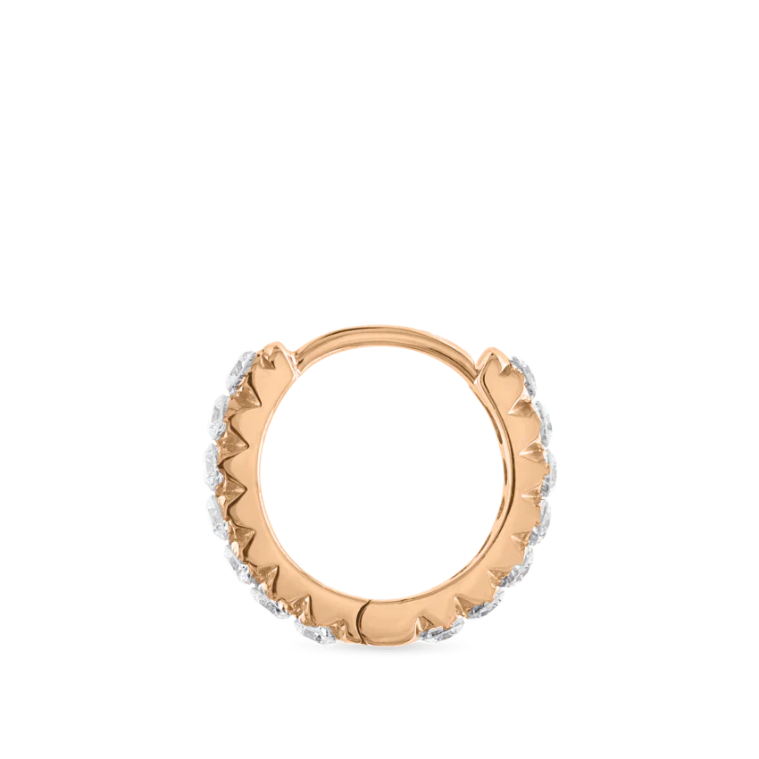 Invisible Set Diamond Eternity Hoop Earring - Image 71