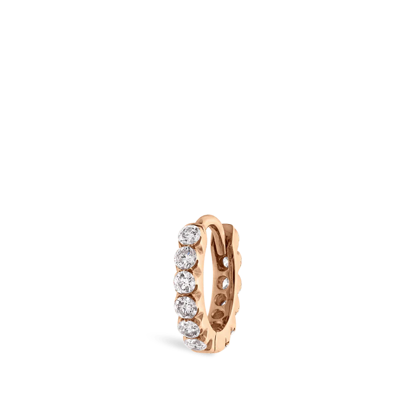 Invisible Set Diamond Eternity Hoop Earring - Image 77