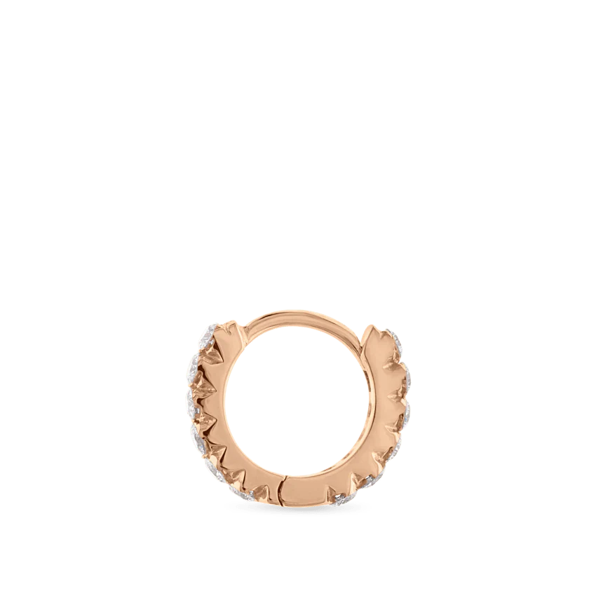 Invisible Set Diamond Eternity Hoop Earring - Image 79