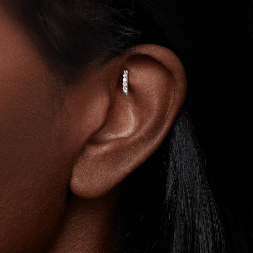 Invisible Set Diamond Eternity Hoop Earring - Image 91