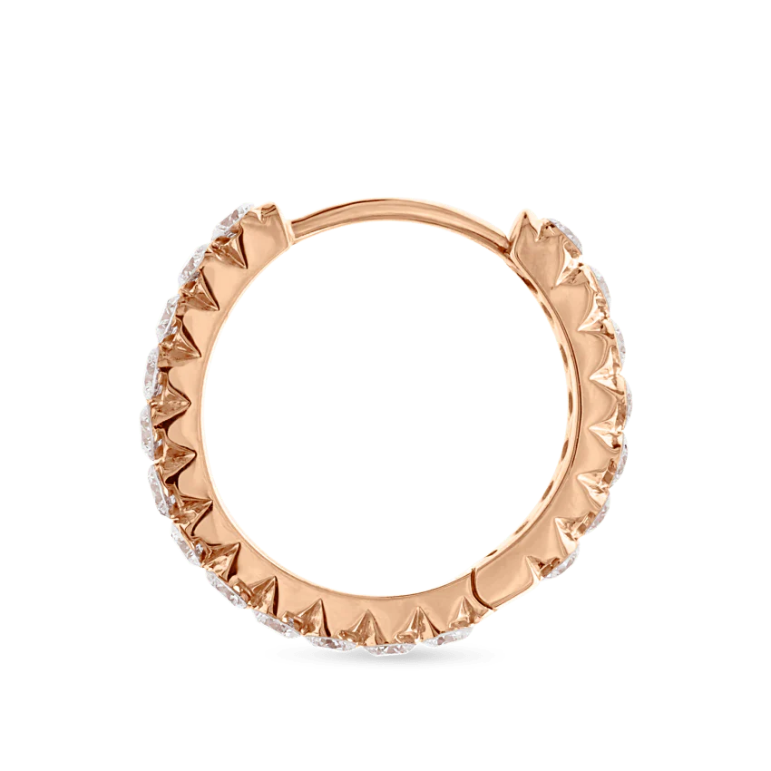 Invisible Set Diamond Eternity Hoop Earring - Image 94