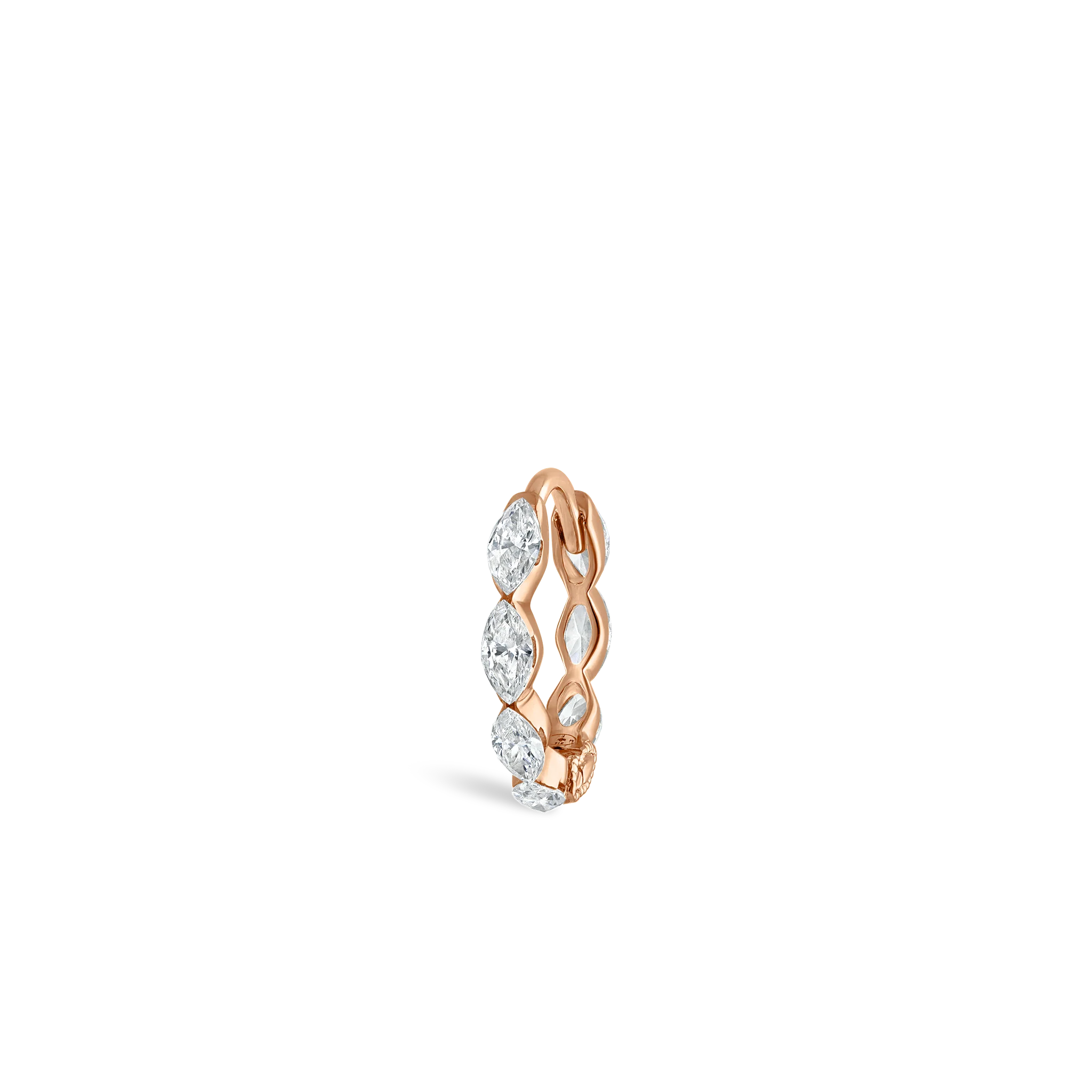 Invisible Set Diamond Marquise Eternity Hoop Earring - Image 117