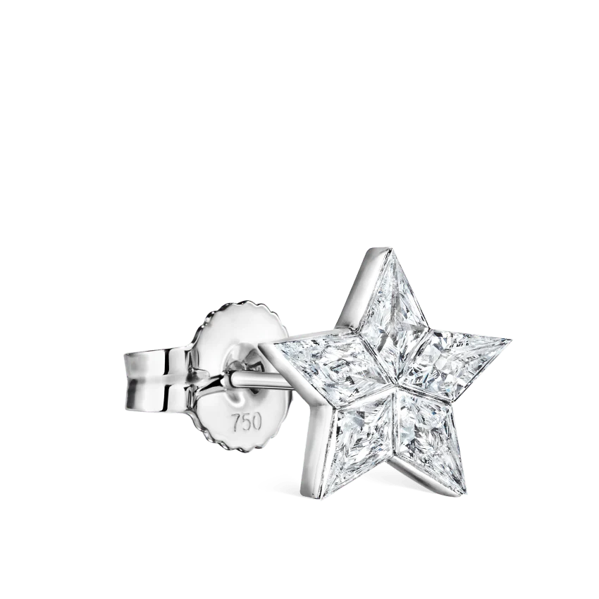 Invisible Set Diamond Star Stud Earring - Image 6