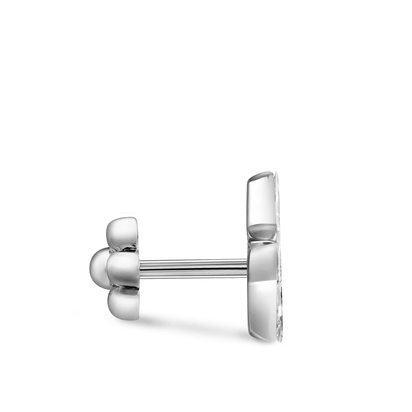 Invisible Set Diamond Star Threaded Stud Earring - Image 11