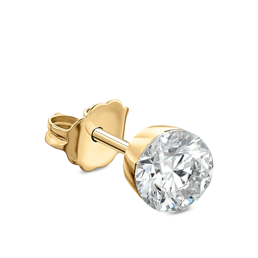 Invisible Set Diamond Stud Earring - Image 34