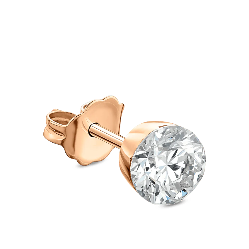 Invisible Set Diamond Stud Earring - Image 64
