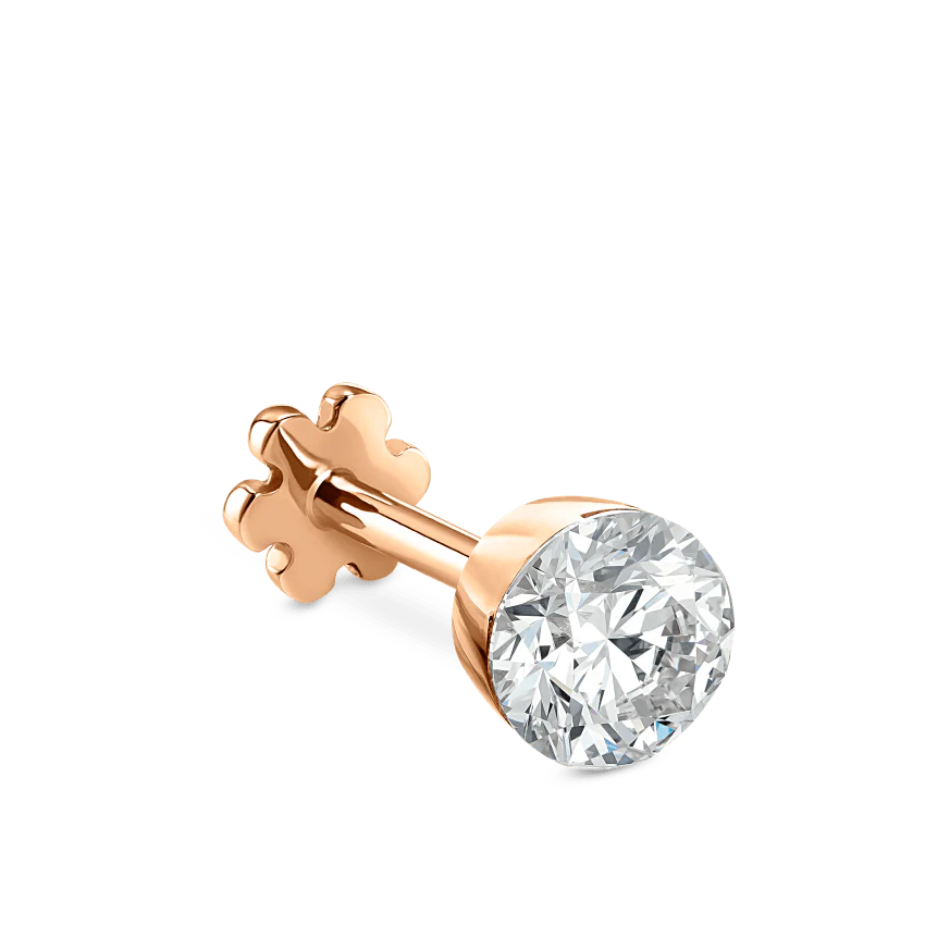 Invisible Set Diamond Threaded Stud Earring - Image 104