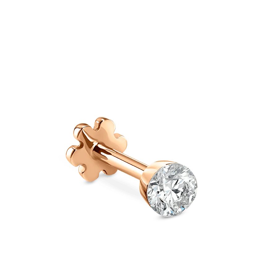 Invisible Set Diamond Threaded Stud Earring - Image 118