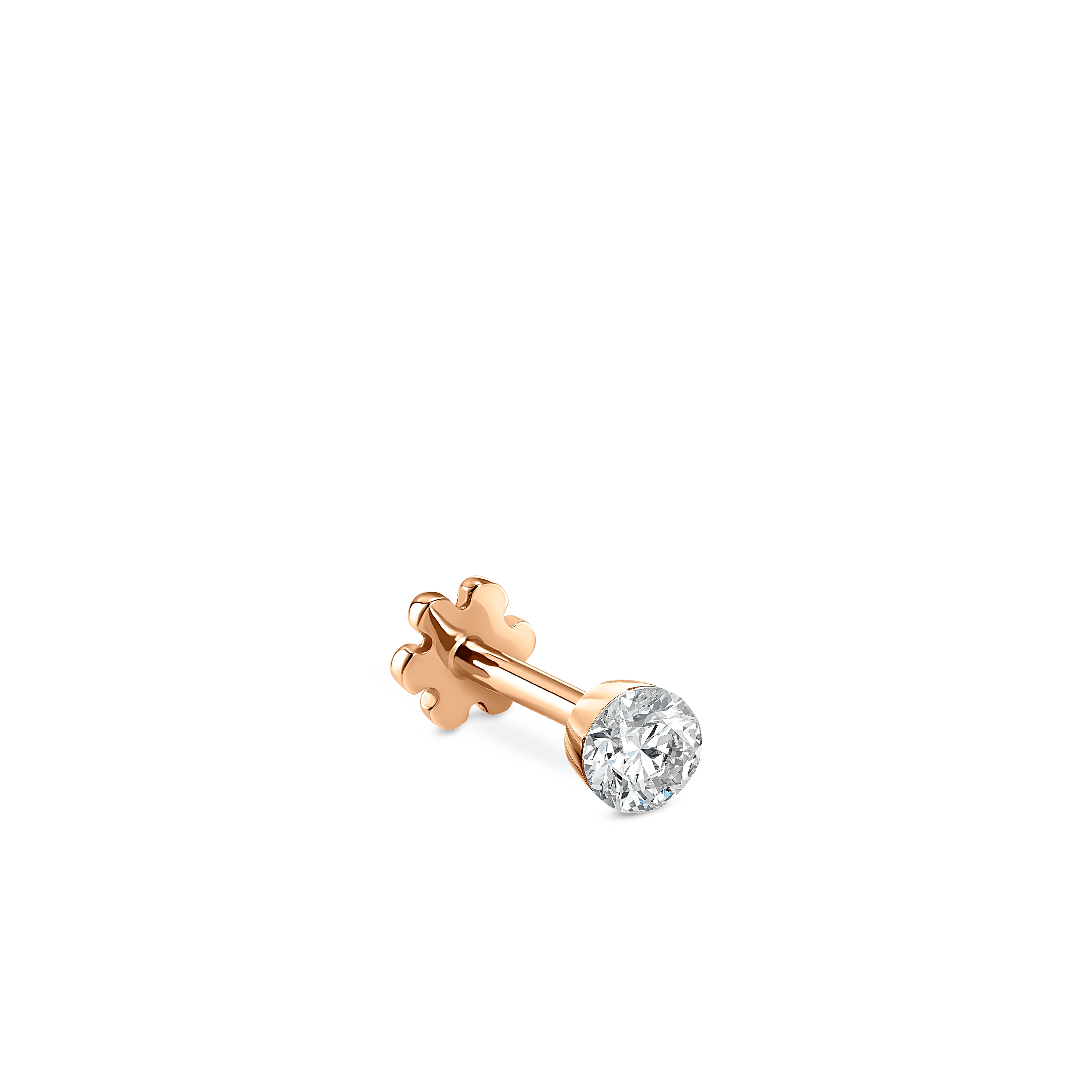 Invisible Set Diamond Threaded Stud Earring - Image 132