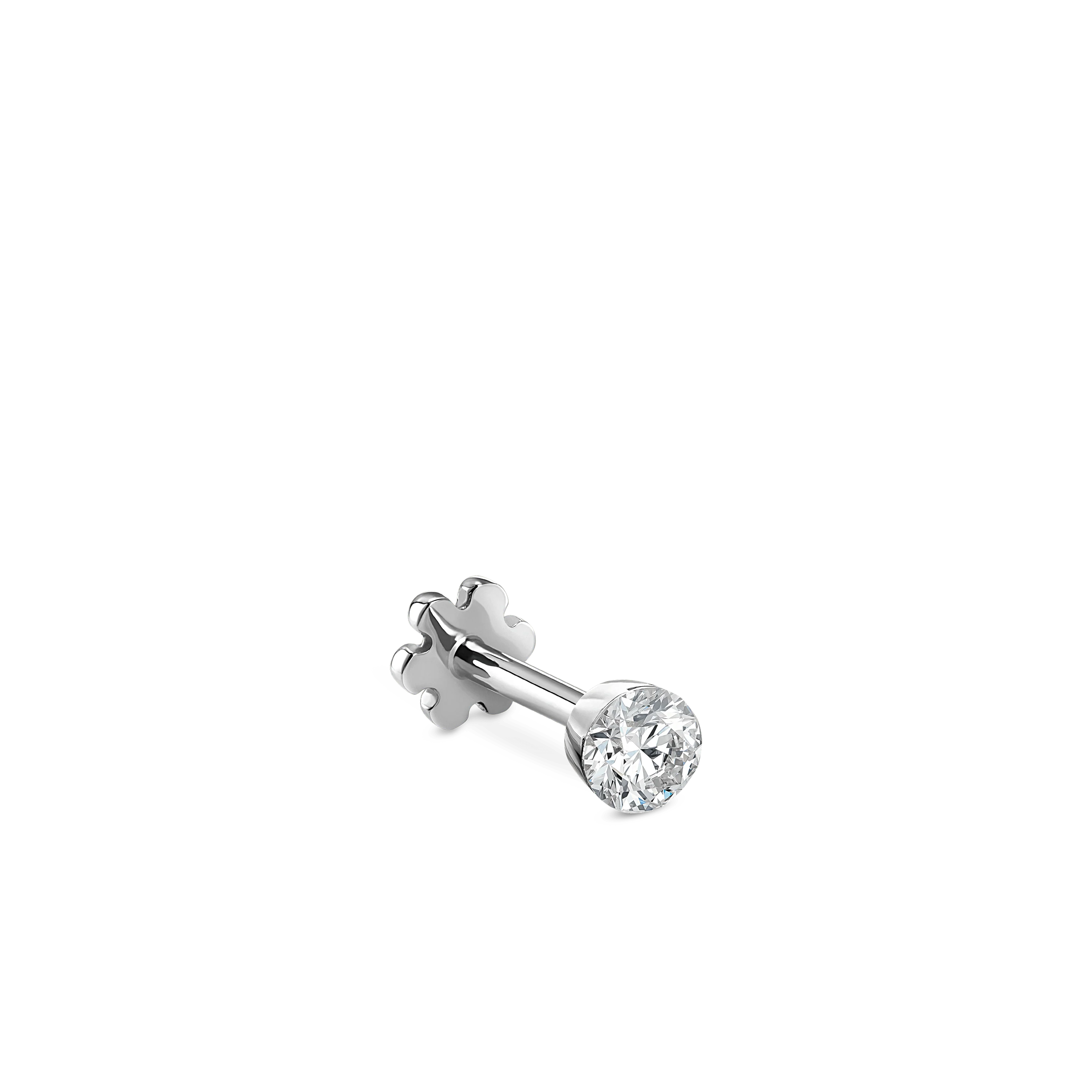 Invisible Set Diamond Threaded Stud Earring - Image 133