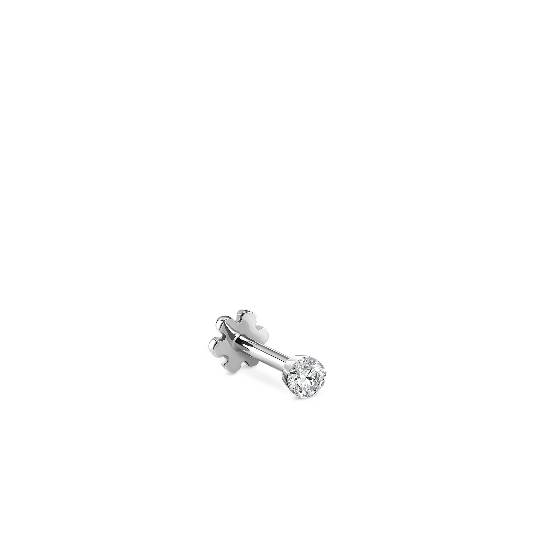 Invisible Set Diamond Threaded Stud Earring - Image 136