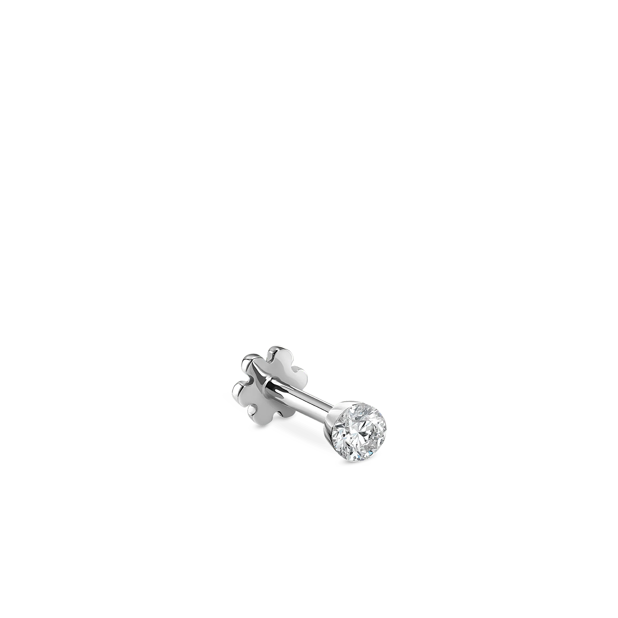 Invisible Set Diamond Threaded Stud Earring - Image 139