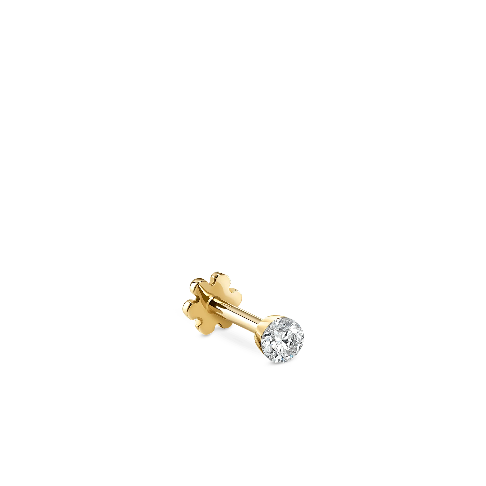 Invisible Set Diamond Threaded Stud Earring - Image 140