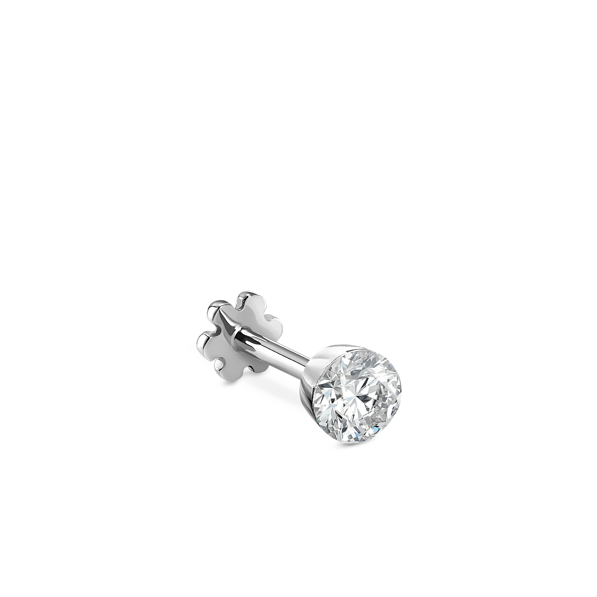 Invisible Set Diamond Threaded Stud Earring - Image 142