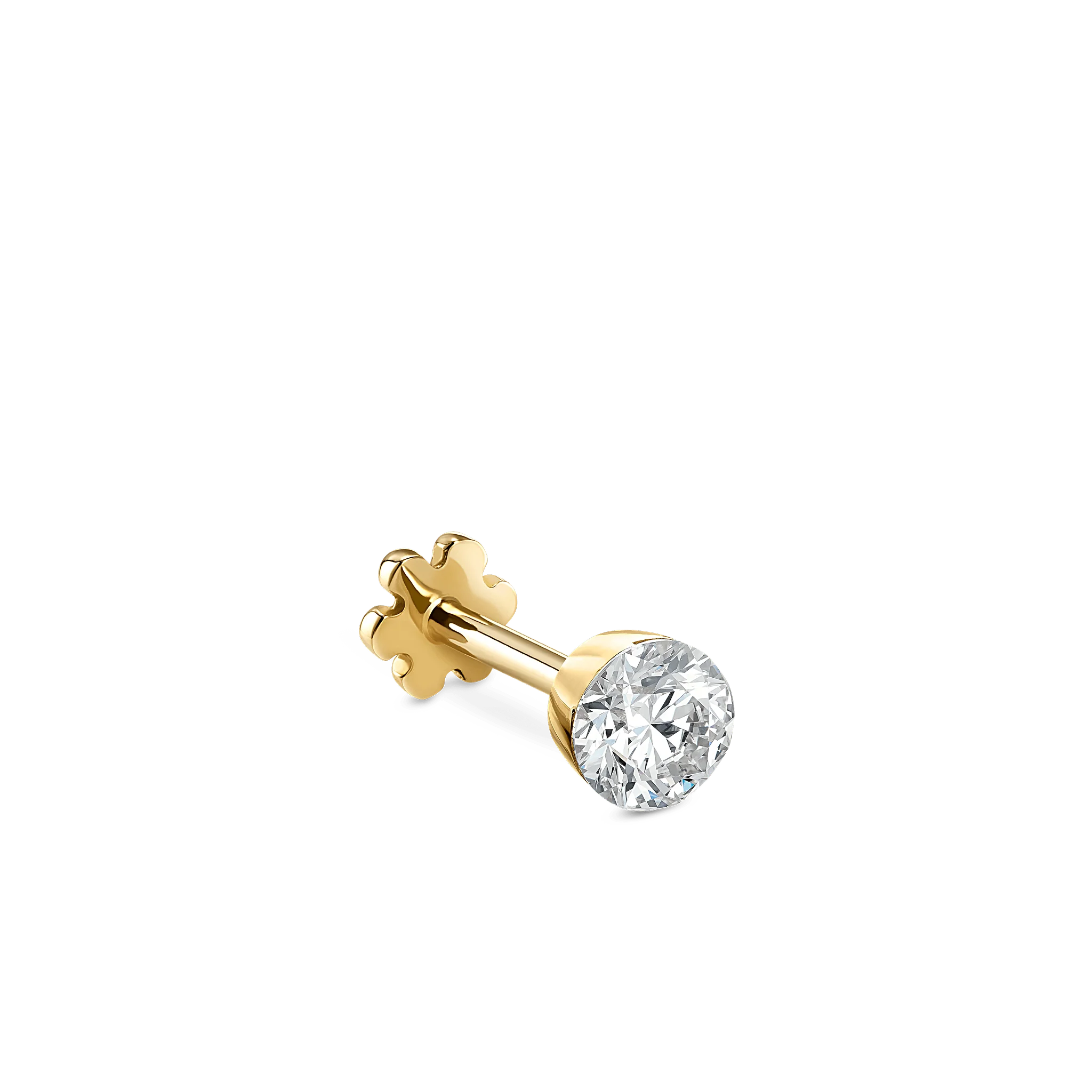 Invisible Set Diamond Threaded Stud Earring - Image 143