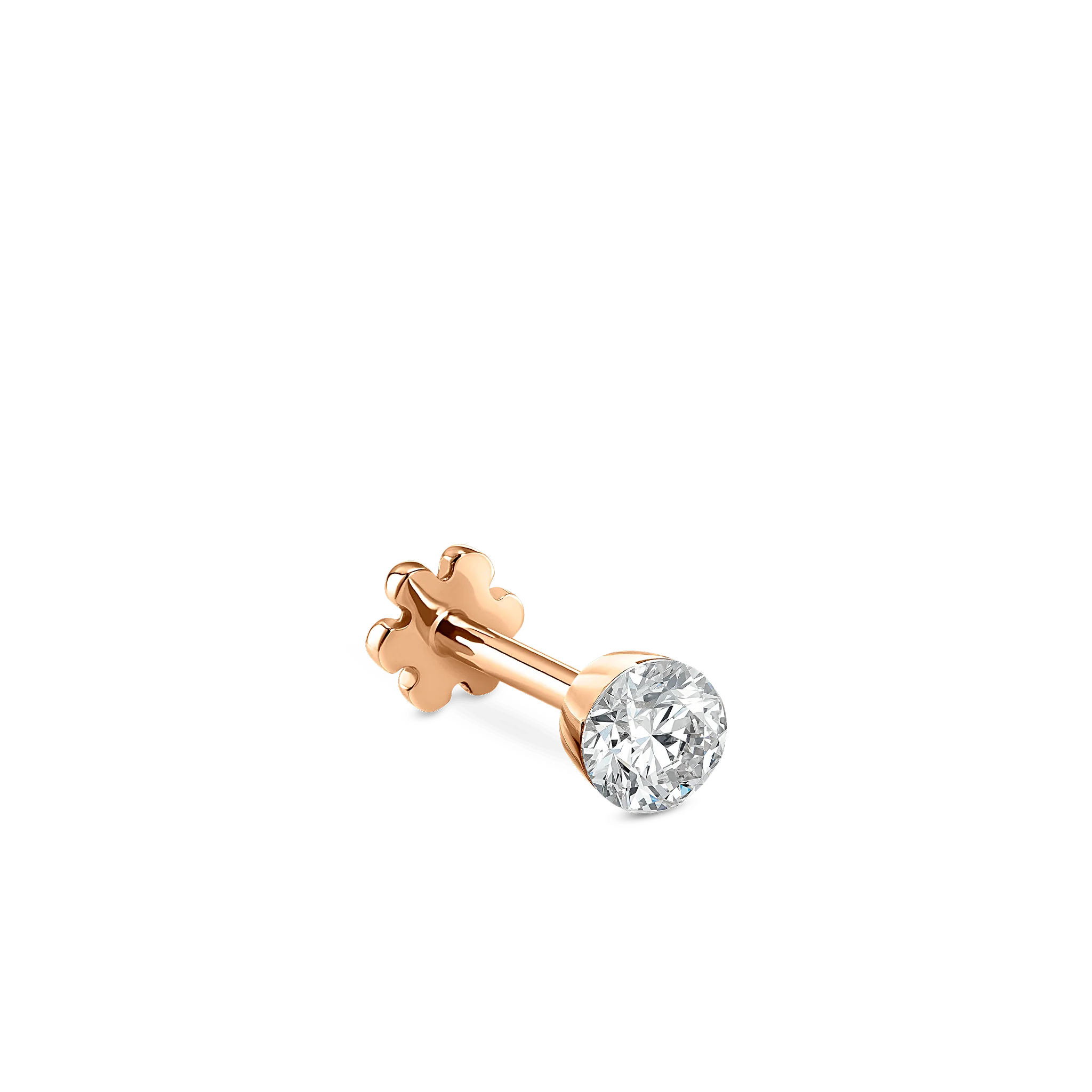 Invisible Set Diamond Threaded Stud Earring - Image 144