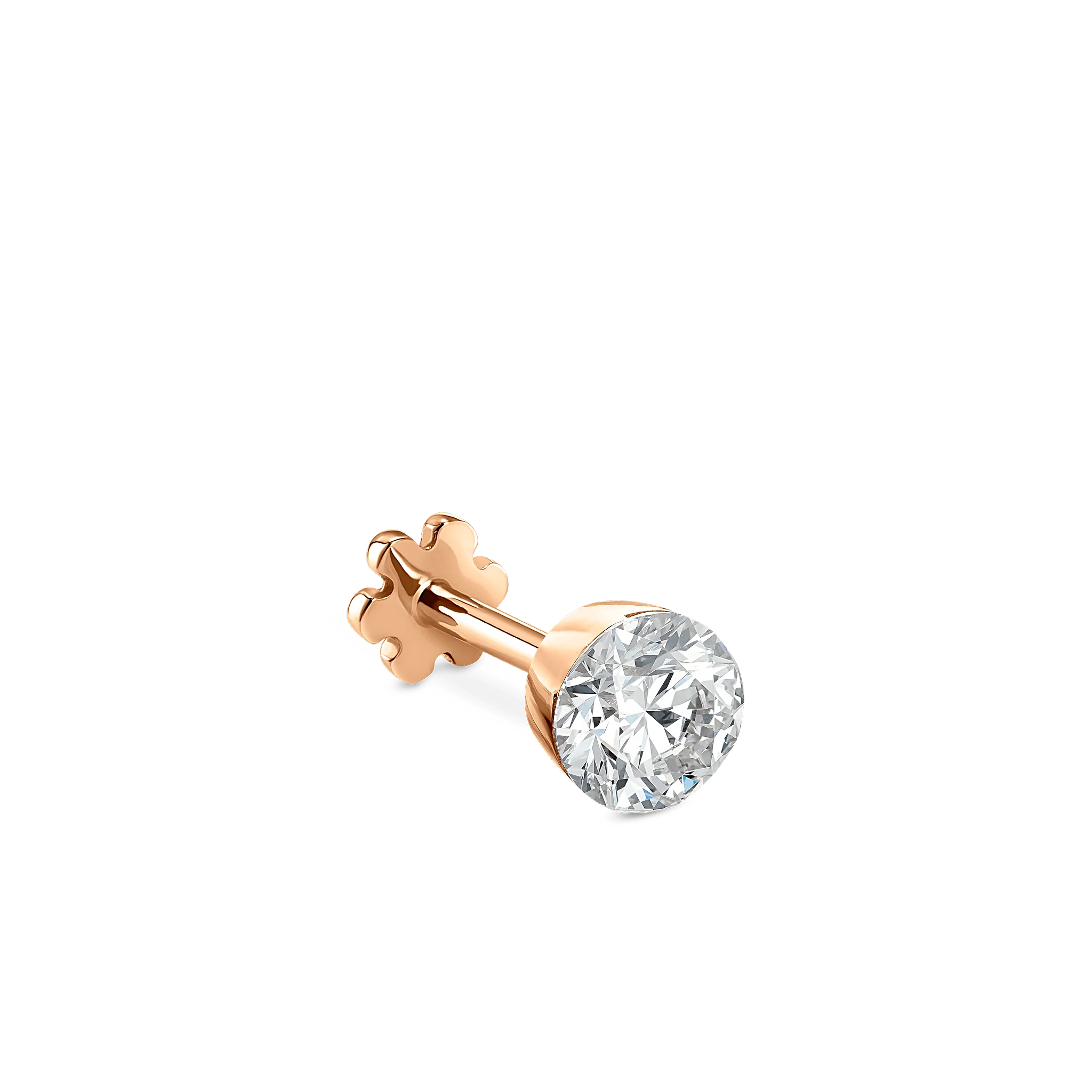 Invisible Set Diamond Threaded Stud Earring - Image 147