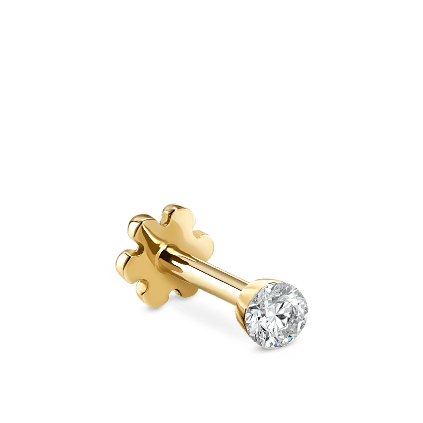 Invisible Set Diamond Threaded Stud Earring - Image 51