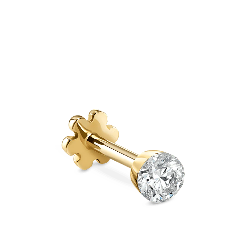 Invisible Set Diamond Threaded Stud Earring - Image 55