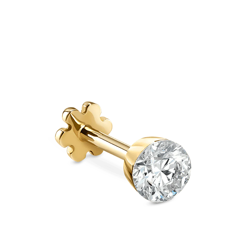 Invisible Set Diamond Threaded Stud Earring - Image 72