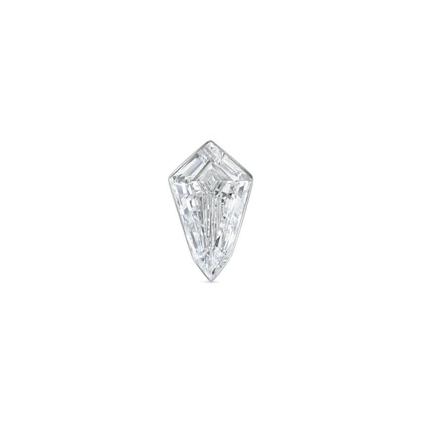 Invisible Set Kite Diamond Threaded Stud Earring - Image 6